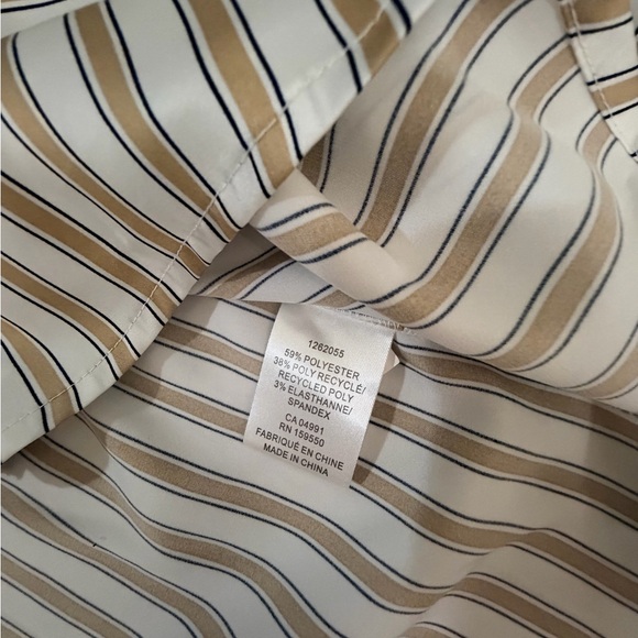 Maison d'Amélie Paris Striped Long Sleeve Button-Down Oversized Shirt Large - Picture 4 of 5
